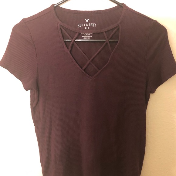 American Eagle Ribbed Shirt - Picture 2 of 2